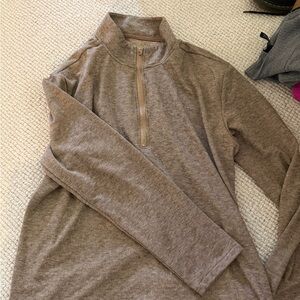 Men's Half-Zip Pullover Sweater - Brown